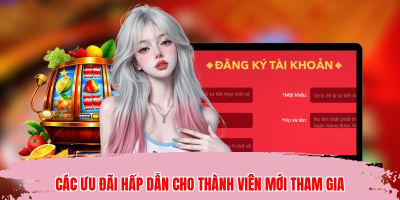 Các ưu đãi hấp dẫn cho thành viên mới tham gia